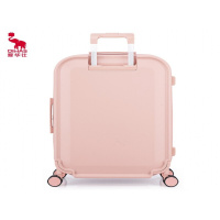 爱华仕OIWAS 行李箱男女潮流时尚密码箱大容量旅行箱 24英寸商务差旅大学生拉杆箱OCX6671-24粉色/个
