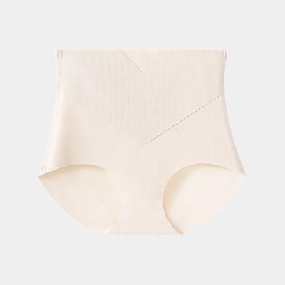 高腰收腹女士内裤无痕冰丝内裤女性3D提臀收腹裤运动内裤女夏