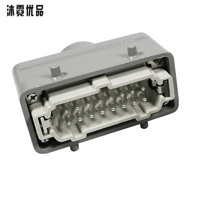 沐霓优品 16针矩形公母接头 公头 个