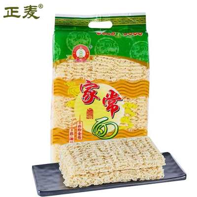 正麦家常面条 方便面非油炸9片装 1000g/包