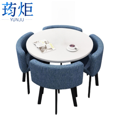 荺炬会客桌一桌4椅70cm套