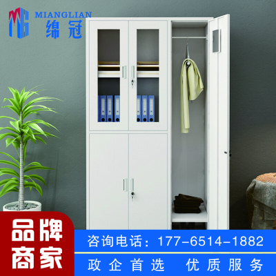 更衣柜文件柜办公柜带门锁铁皮柜资料档案柜储物柜 五门更衣柜