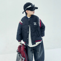 男童冬装加厚外套新款秋冬款男孩夹棉棒球服中大童棉衣冬季潮