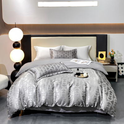 雅鹿 锦缎提花四件套