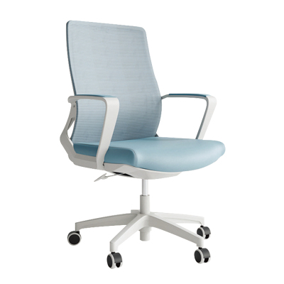 臻远 ZY-BGY-09 办公椅转椅人体工学椅电脑椅会议椅办公椅子学习椅(连体扶手) (白色)