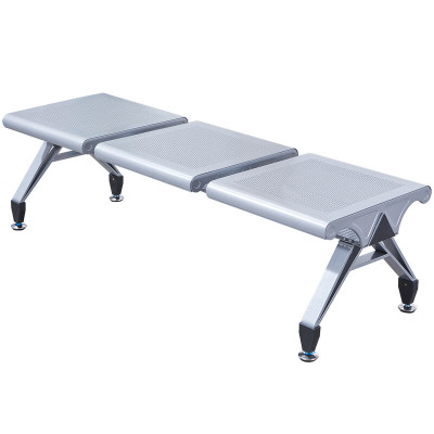 锦北 无靠背排椅候诊椅加厚机场银行车站医院等候椅大厅连椅三人位无垫