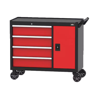 围达 移动式工具柜 四抽一门红色 个