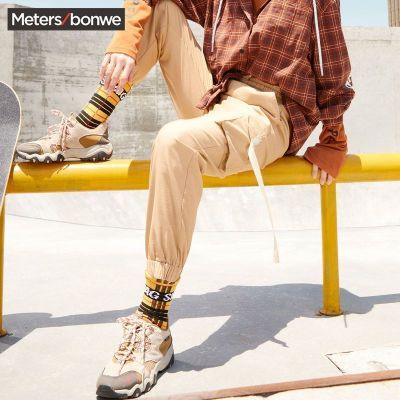 [1件3折价:58.5]美特斯邦威休闲裤女秋季新款潮流时尚运动舒适工装束脚长裤女