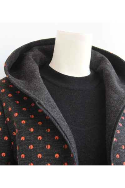 迪鲁奥(DILUAO)妈妈穿的中老年秋冬毛呢外套50-60岁妈妈装休闲夹克连帽外套宽松上牌女装