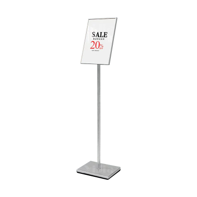 翌嘉YJ5011615 A4立牌展示牌立式展示架落地指示牌 银色