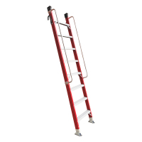 盛步达玻璃钢扶手梯子玻璃钢梯8步单梯楼梯带钩2.7米s-j27fst(个)