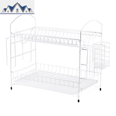 铁艺碗碟架水池放碗架 家用碗筷沥水架筷子笼厨房刀架砧板置物架 三维工匠