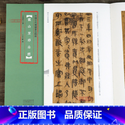 龙山里耶秦简 [正版]学海轩 龙山里耶秦简 中国古代简牍书法 民间书法临摹练字帖选放大本高清彩印附注释竹简木板书字帖隶书