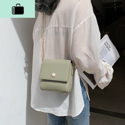 ins网红包包女2019新款定型百搭链条小方包简约时尚单肩斜挎小包NEW LAKE女斜挎包