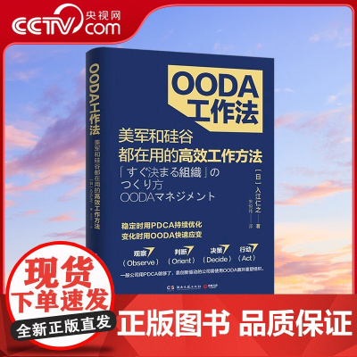 [央视网]OODA工作法 美军和硅谷都在用的高效工作方法 靠创新驱动的企业须用OODA循环重塑组织 TJ