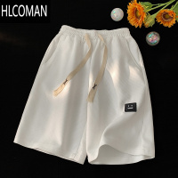 HLCOMAN华夫格短裤男装夏季款美式潮牌宽松直筒休闲运动速干五分裤子