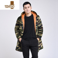 YANXU冬季男女款工作棉衣棉服 中长款外穿连帽罩衣 加绒棉袄劳保服加厚