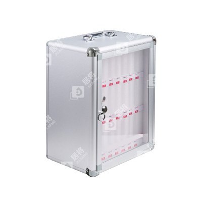 居将 手机保管箱壁挂式存放柜带锁手机柜保管柜寄存箱手机箱 24位