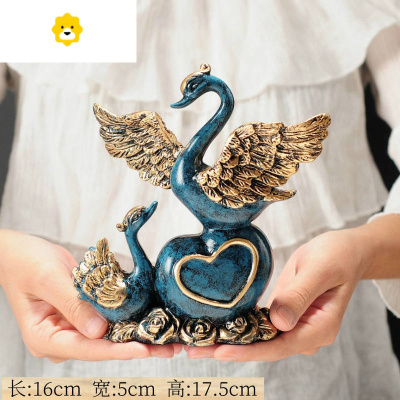 天鹅花瓶家居摆件装饰品客厅电视柜卧室床头柜摆设创意结婚生日礼 JING PING