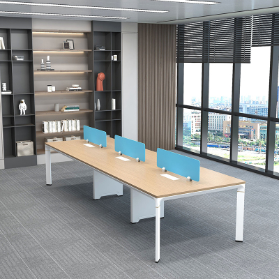 臻远ZY-SG15简约屏风工位卡座职员工作位职员桌对坐六人位
