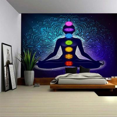 家柏饰(CORATED)波西米亚墙壁装饰挂布床头瑜伽背景布壁画印度曼陀罗挂毯 图一 超大涤纶布180高*230宽厘米