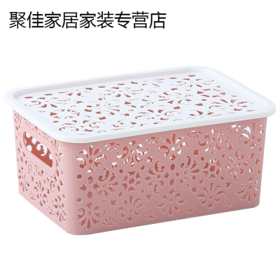 家柏饰(CORATED)内衣内裤文胸收纳盒桌面化妆品内衣裤有盖整理箱储物盒子