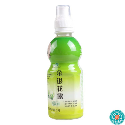 [6瓶]果娃 金银花露 250ml/瓶 清热解毒 用于小儿痱毒 暑热口渴