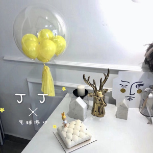 家柏饰(CORATED)ins装饰马卡龙气球网红波波球派对装饰周岁求婚生日少女心球中球