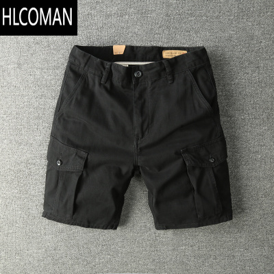 HLCOMAN夏季五分裤伞兵美式短裤多袋男中裤工装休闲马裤三分户外运动