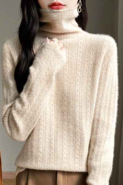 秋冬新款设计感针织羊毛衫女大码长袖毛衣女士女装高级感上衣