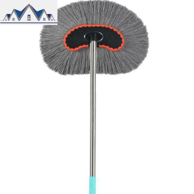 汽车擦车掸子洗车刷子用品 长柄可伸缩软毛刷子棉线刷车拖把工具 三维工匠