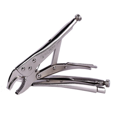 欧克(Ouke)圆口夹钳子快速夹 固定夹持钳 圆嘴大力钳10英寸250mm 光柄(OK-3053)