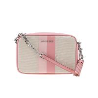 迈克·科尔斯(MICHAEL KORS)女士单肩包棉皮革拼接条纹设计实用可