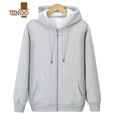 YANXU爸爸装卫衣连帽大码冬天中年男士运动外套中老年人加绒上衣