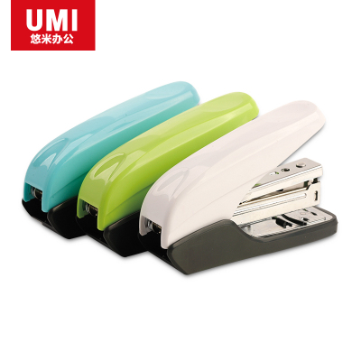 悠米 时尚省力订书机 12# B03302B 蓝 单个装