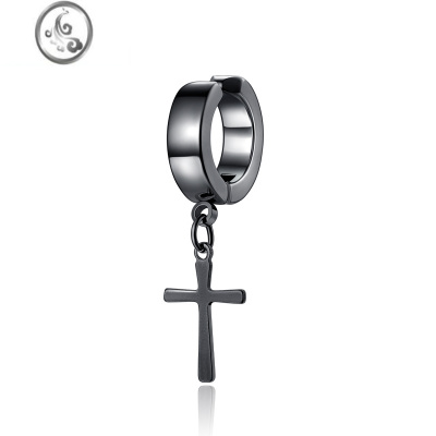 JiMi假耳钉男士无耳洞耳夹女耳环耳骨夹酷暗黑系潮男生无洞耳饰