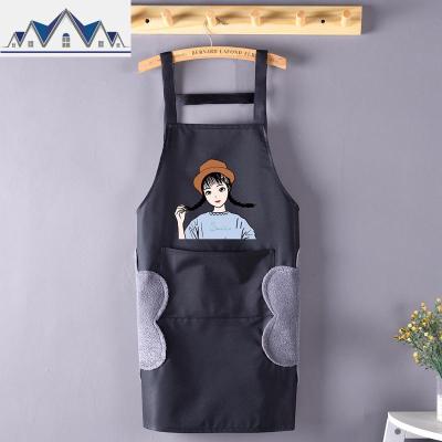 双层围裙可爱日系家用防水防油时尚大人家务清洁罩衣工作服定制 三维工匠