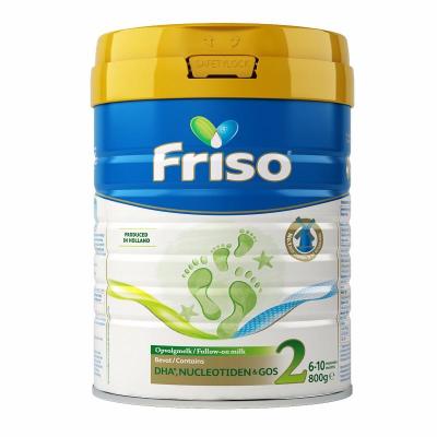 原装进口Friso美素佳儿荷兰版婴儿配方奶粉2段（6-10个月）800g/罐