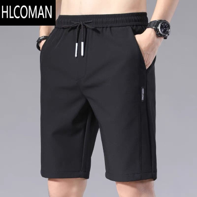 HLCOMAN冰丝短裤男士夏季新款睡裤休闲大裤衩宽松五分裤男大码薄款家居裤