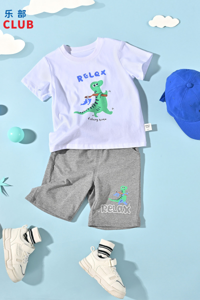 [1件3折]铅笔俱乐部童装2025夏装新款男童短裤儿童卡通裤子小童宝宝五分裤