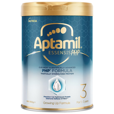 Aptamil香港原装进口爱他美奇迹白罐3段1-3岁适度水解婴幼儿配方奶粉900g