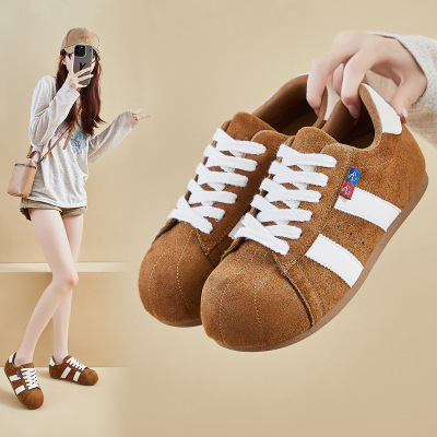 内增高秋季大头小白鞋新款韩版ins女板鞋休闲鞋