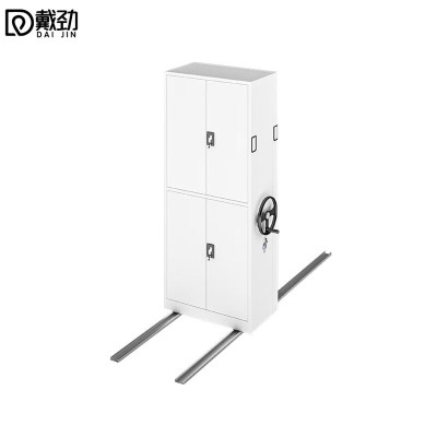 戴劲手动密集架钢制移动柜档案柜轨道手摇式密集资料柜 一列一组/立方单价