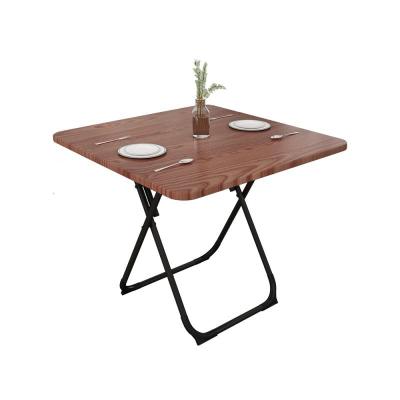 可折叠桌餐桌家用小饭桌小户型折叠圆桌正方形简易小桌子租房桌椅