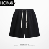 HLCOMAN美式高街短裤男女夏季宽松运动阔腿中裤子小众设计感休闲五分裤子