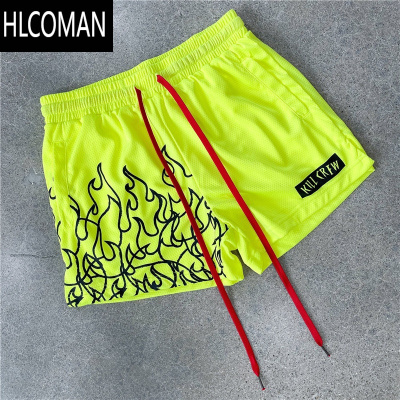 HLCOMANCODE夏季新款美式休闲网眼运动健身短裤跑步裤训练速干透气篮球裤