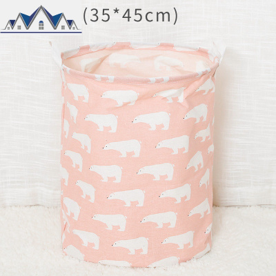 折叠布艺衣服收纳筐篮洗衣篮子玩具杂物脏衣服篓脏衣篮收纳筐家用 三维工匠收纳篮