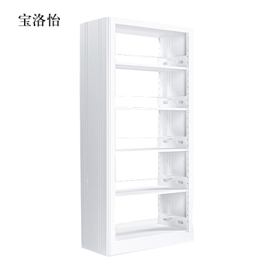 宝洛怡图书馆书架阅览室货架资料档案架钢制书架双面五层主架
