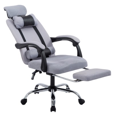 白寅 BY-DNY-001 久坐舒适电脑椅 午睡休息简约可躺椅 灰色(单位:把)