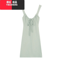 YIBUSHENG性感辣妹绑带背心连衣裙女季新款紧身收腰包臀裙短裙子